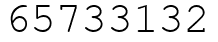 Число 65733132.