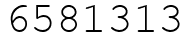 Число 6581313.