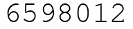 Число 6598012.