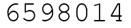 Число 6598014.