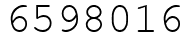 Число 6598016.