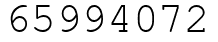Число 65994072.