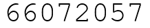 Число 66072057.