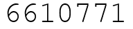 Число 6610771.