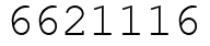 Число 6621116.