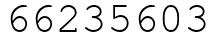 Число 66235603.