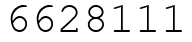 Число 6628111.
