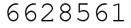 Число 6628561.