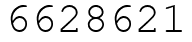 Число 6628621.