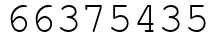 Число 66375435.