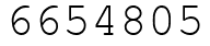 Число 6654805.