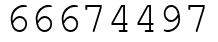 Число 66674497.
