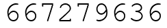 Число 667279636.