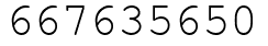 Число 667635650.