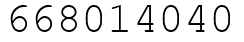 Число 668014040.