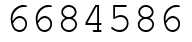 Число 6684586.
