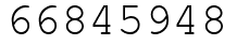 Число 66845948.