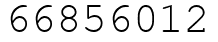 Число 66856012.