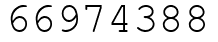 Число 66974388.