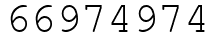 Число 66974974.