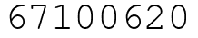 Число 67100620.
