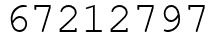 Число 67212797.