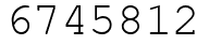 Число 6745812.