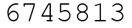 Число 6745813.