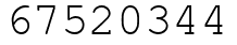Число 67520344.