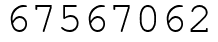 Число 67567062.