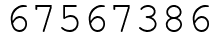 Число 67567386.