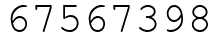 Число 67567398.