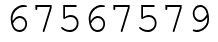 Число 67567579.