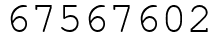 Число 67567602.