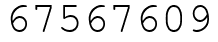 Число 67567609.