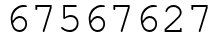 Число 67567627.