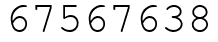 Число 67567638.
