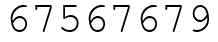 Число 67567679.
