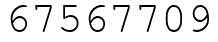 Число 67567709.
