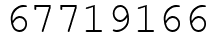 Число 67719166.