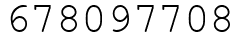 Число 678097708.