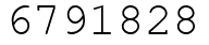 Число 6791828.
