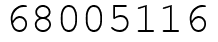 Число 68005116.