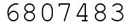 Число 6807483.