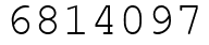 Число 6814097.