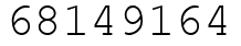 Число 68149164.