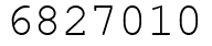 Число 6827010.