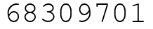 Число 68309701.