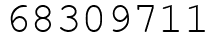 Число 68309711.