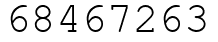 Число 68467263.